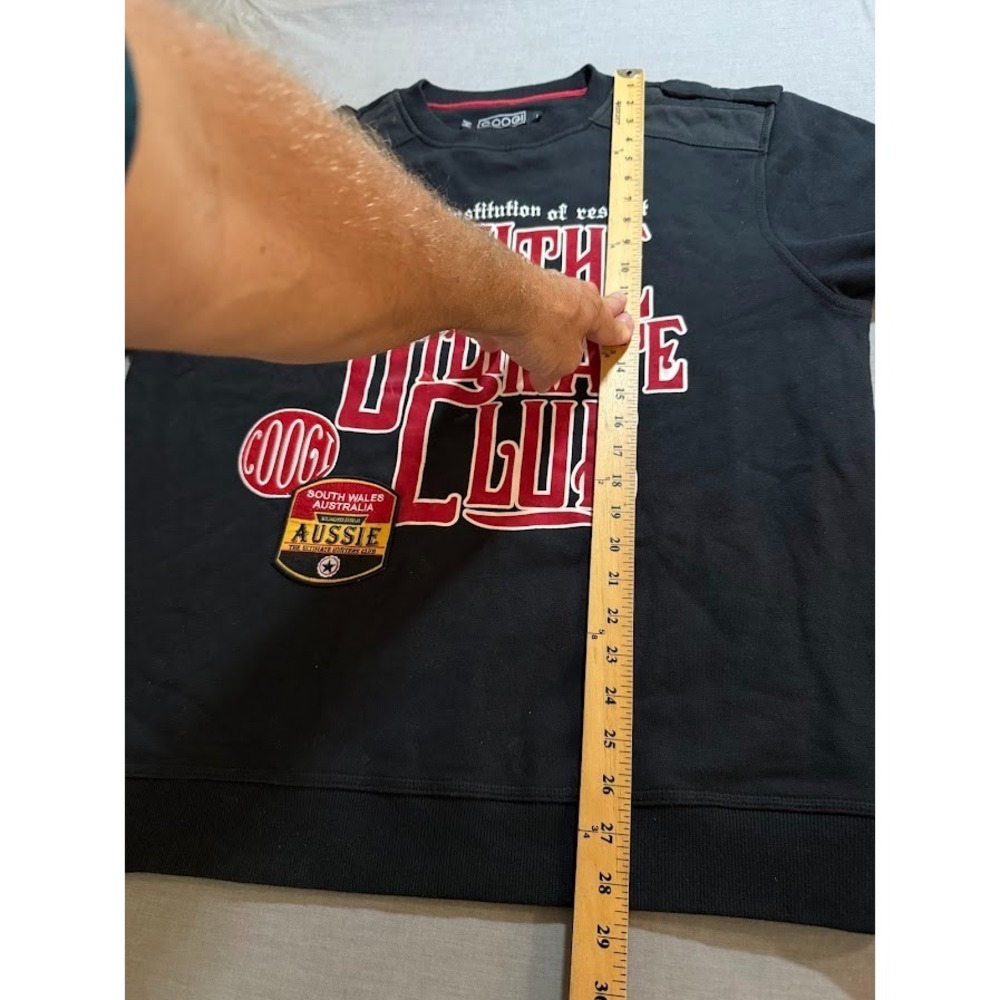 Googi Sweatshirt Ultimate Club Adult L Black Fleece Logo Long Sleeve. - Picture 8 of 9